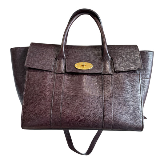 Mulberry Small Bayswater in Black Cherry