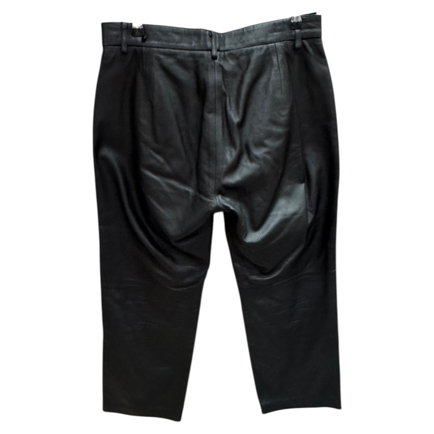 GC Fontana Black Leather Trousers - 12/14