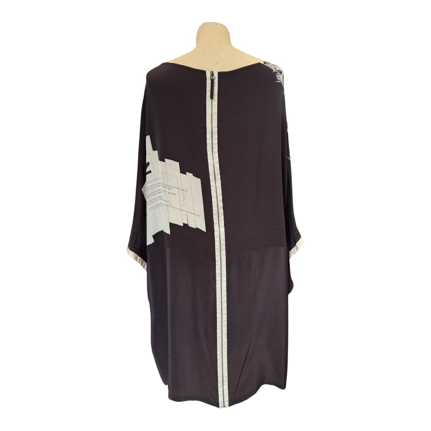 Annette Gortz Black Silk Tunic - 16/18