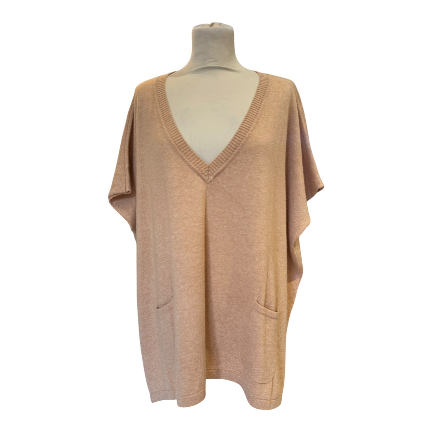 Caroline Camel Cashmere Tunic - One Size  - NEW
