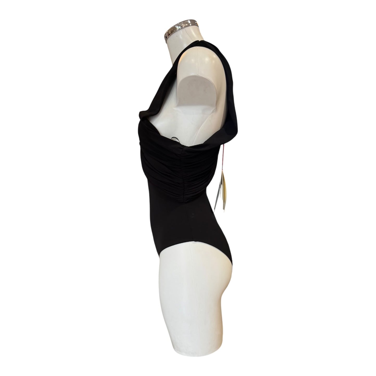 Alexander McQueen Black Crêpe Jersey Bodysuit - 8/10 - NEW