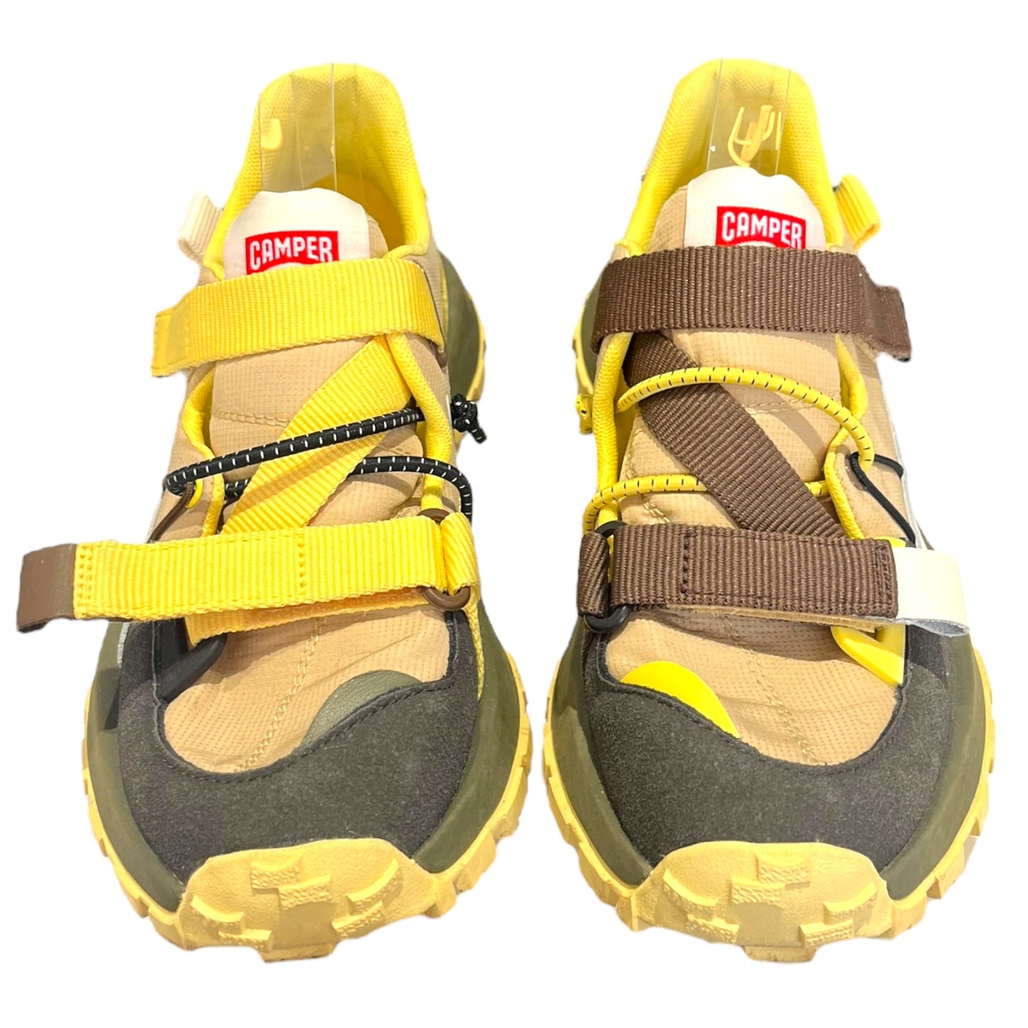 Camper Yellow and Khaki Trainers - 6