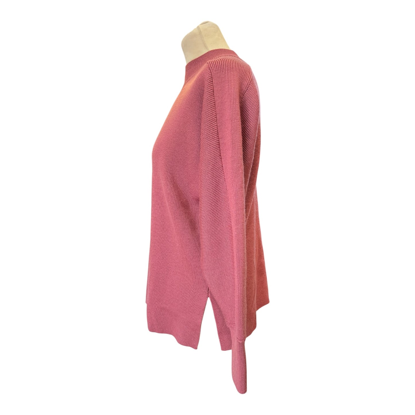 Jigsaw Rose Pink Extra Fine Merino Wool Jumper - 12