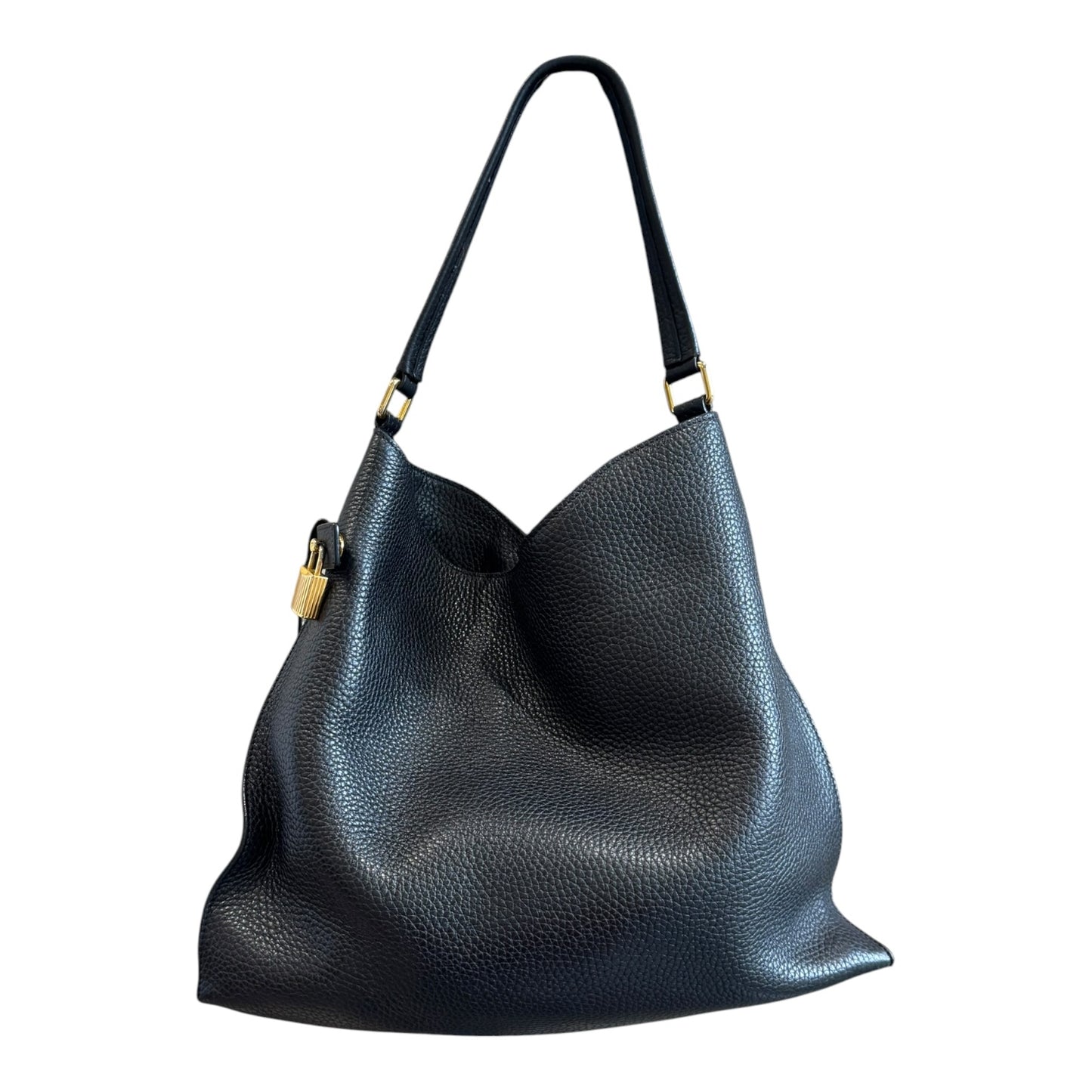 Tom Ford Alix Black Grained Leather Bag
