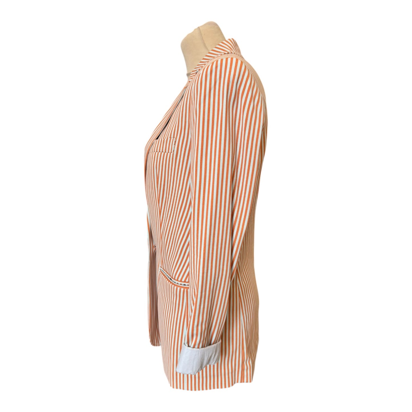 Mos Mosh Orange and Blue Cobb Rale Blazer - 8/10