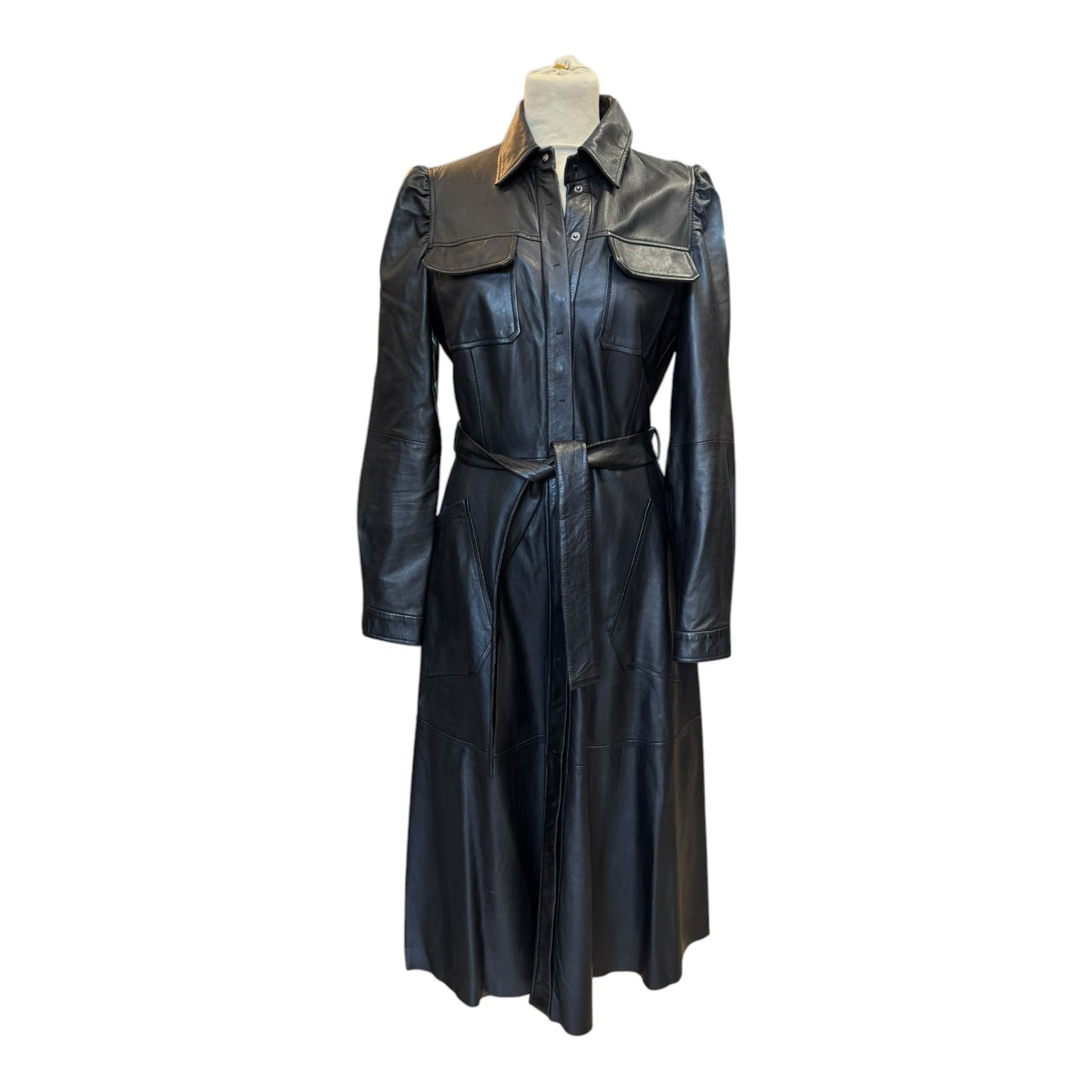 Riani Leather Shirt Dress - 10