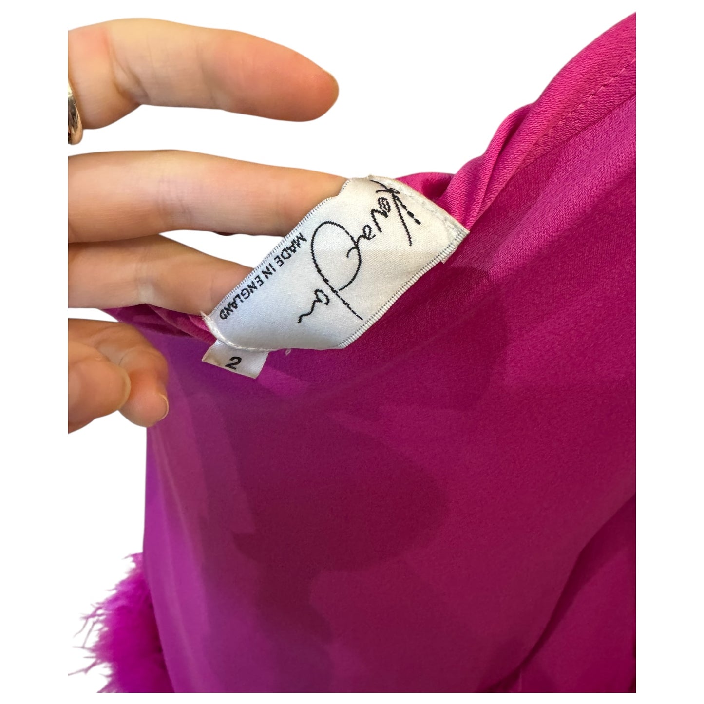 Kevan Jon Pink Pamela Pink Asymmetrical Mini Dress - 8/10