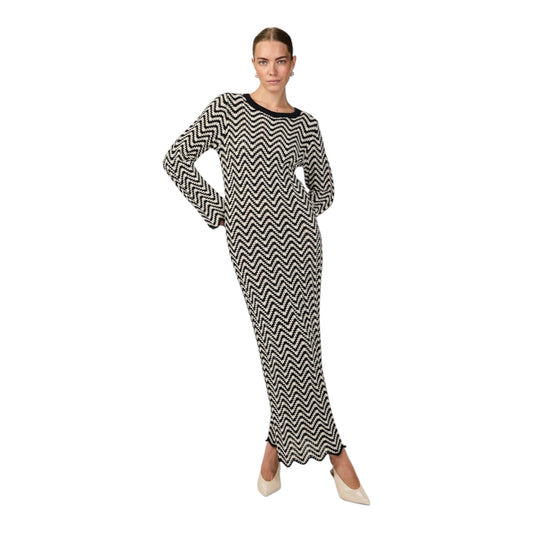 YAS Whiz Long Sleeve Maxi Knit Dress - 12 - NEW