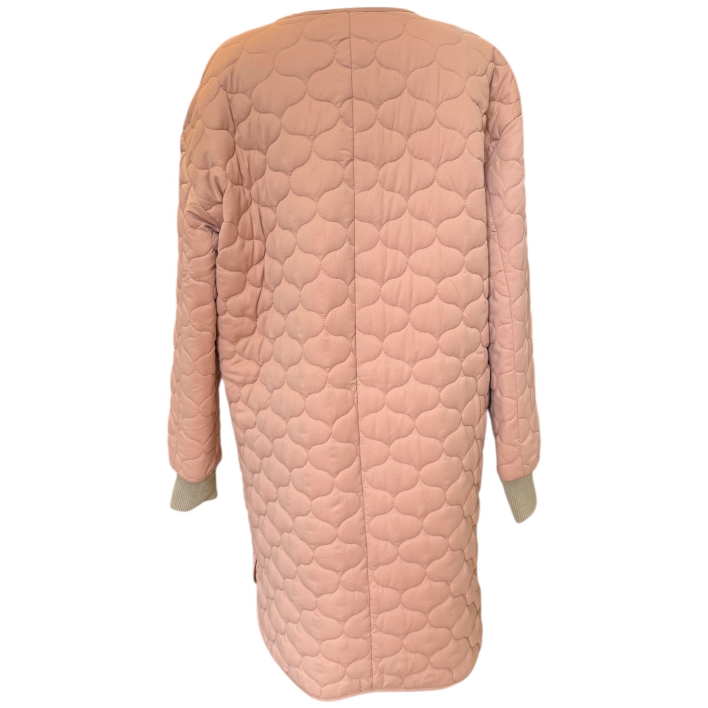 Soaked in Luxury Baby Pink Quilted Longline Coat - 14