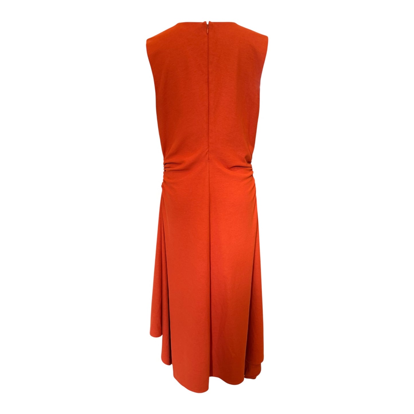 COS Orange Gathered Asymmetric Dress - 12