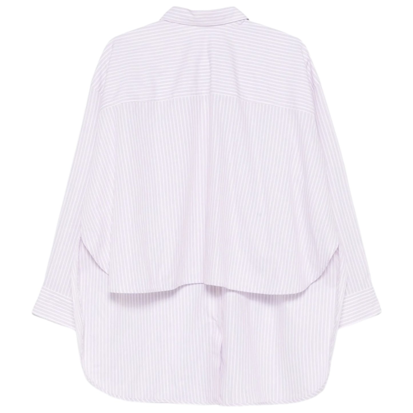 Victoria Beckham Pink Striped Back to Front Shirt - 8/10