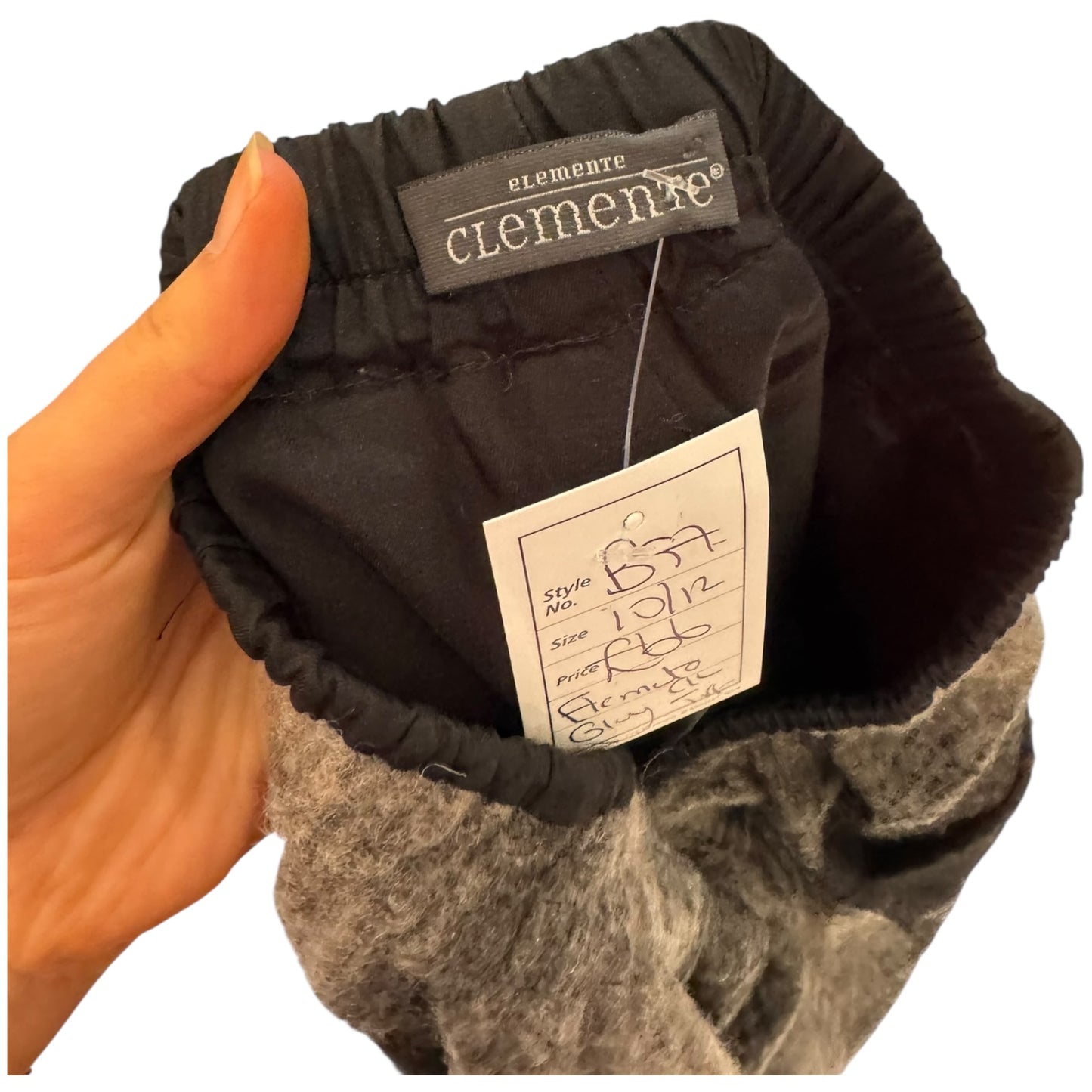 Elemente Clemente Black and Grey Flannel Trousers - 10/12