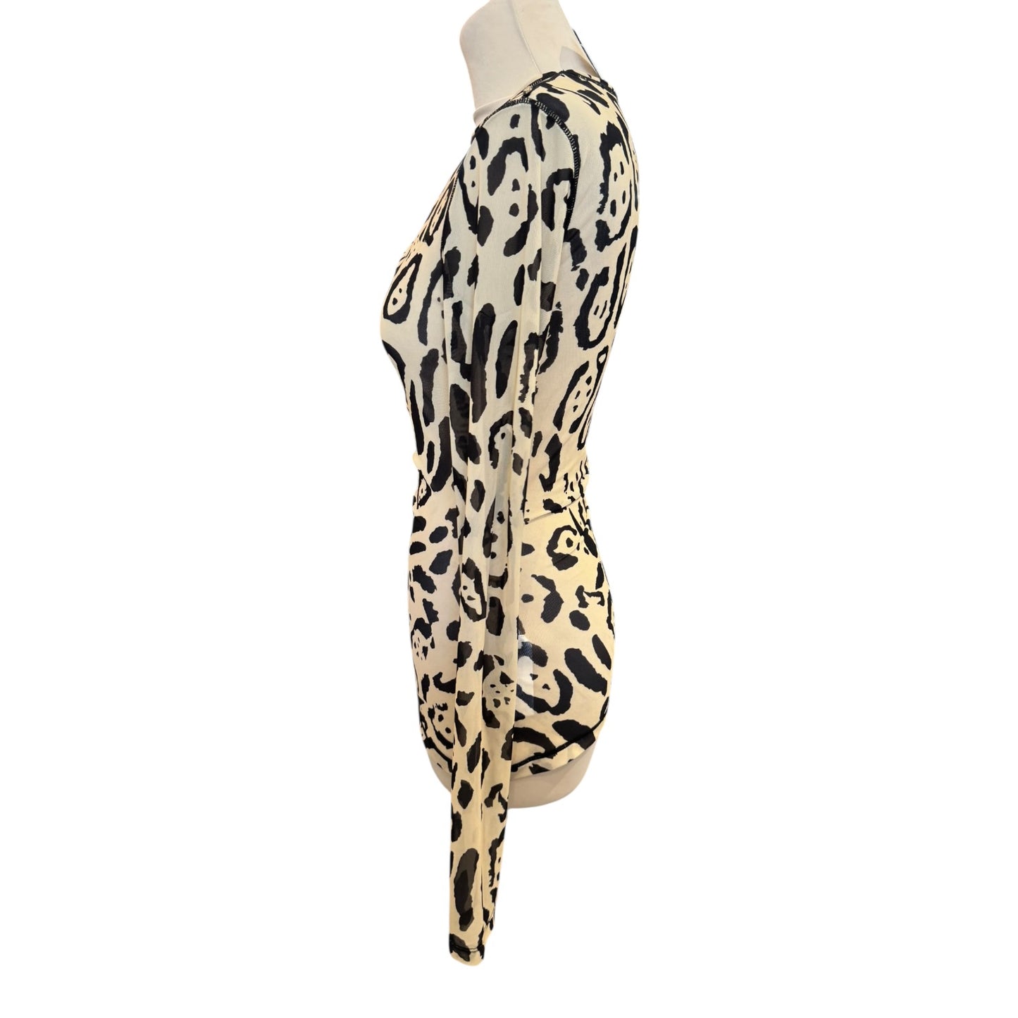 SportMax Animal Print BIS Tulle Top - 10