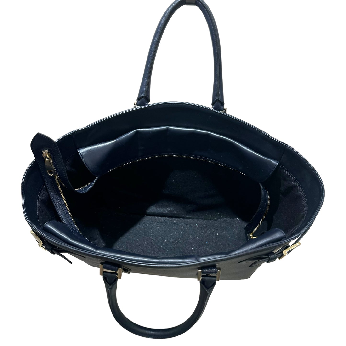 Aspinal Navy Tote Bag