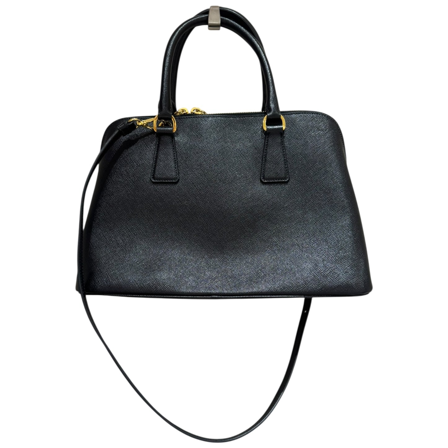 Prada Black Promenade Saffiano Lux Bag
