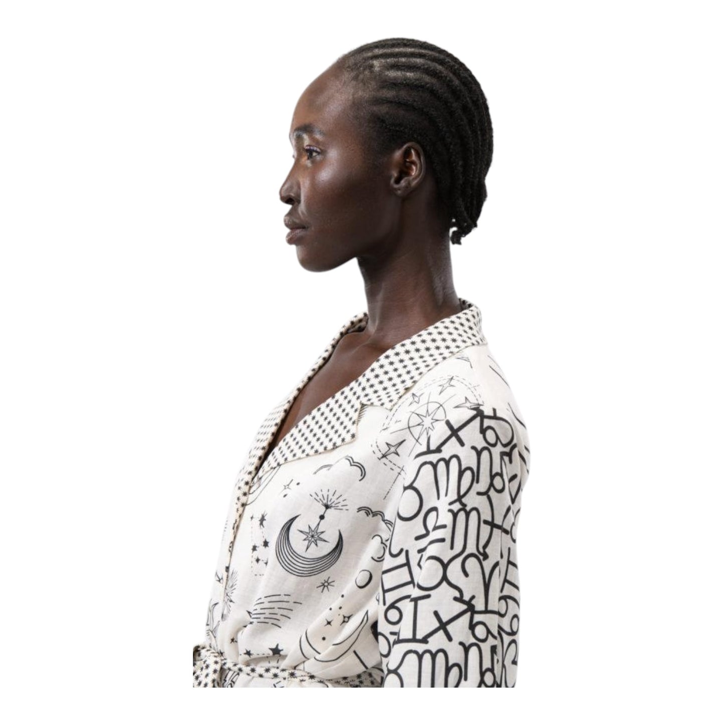 ME369 Zodiac Print Nova Linen Shirt Dress - 10