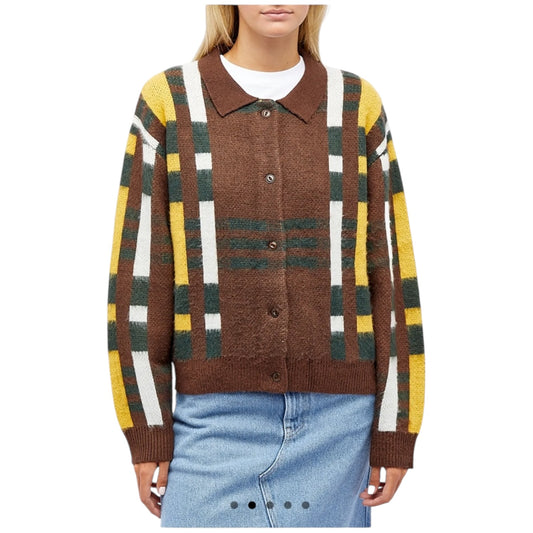 YMC Brown Patterned Rat Pack Cardigan - 12/14