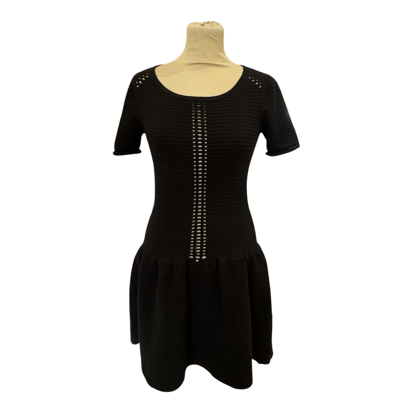 Maje Ambre Laser Cut Out Mini Dress - 10/12