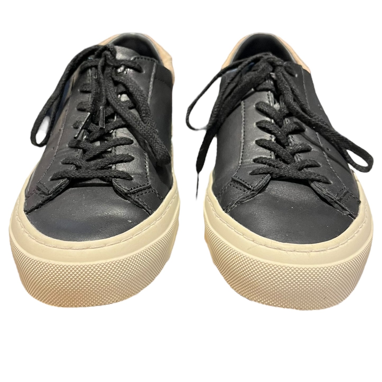 Date Black Leather Trainers