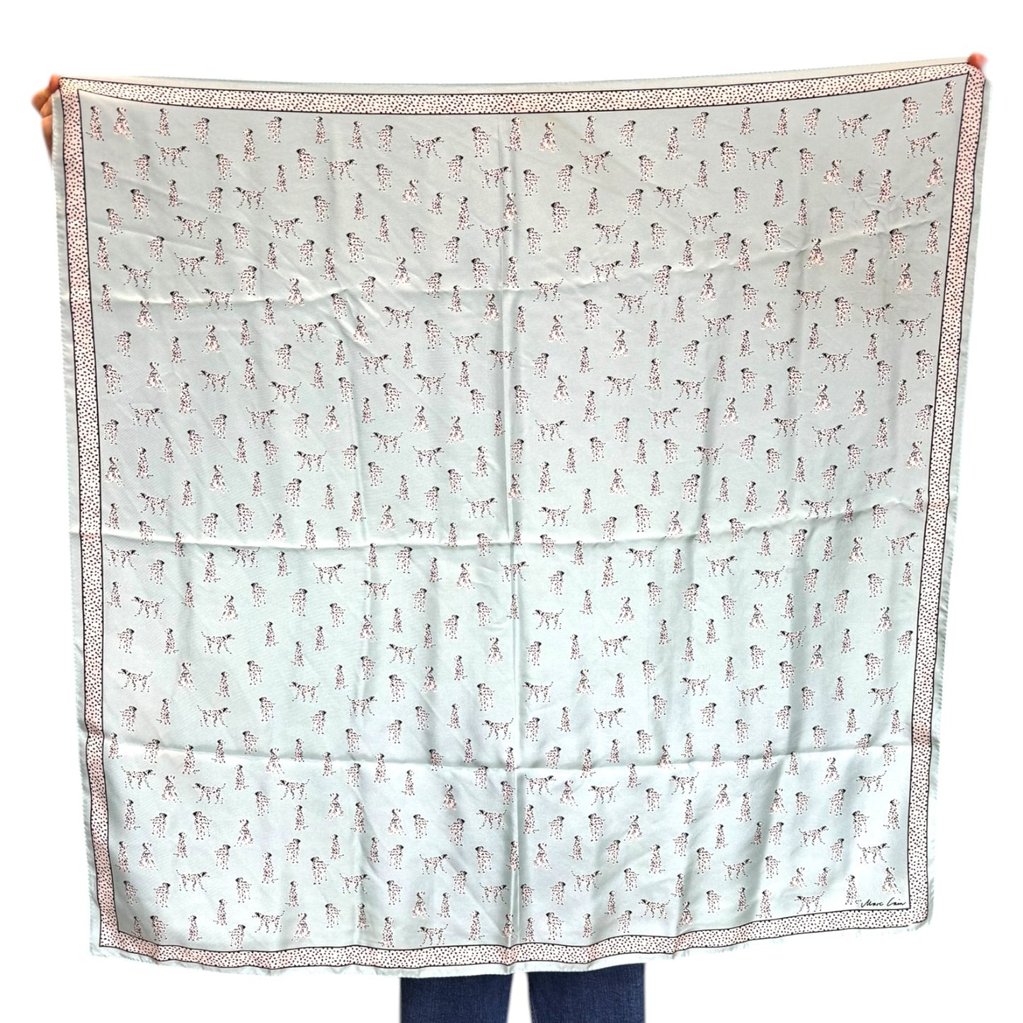 Marc Cain Pale Blue Dalmatian Scarf