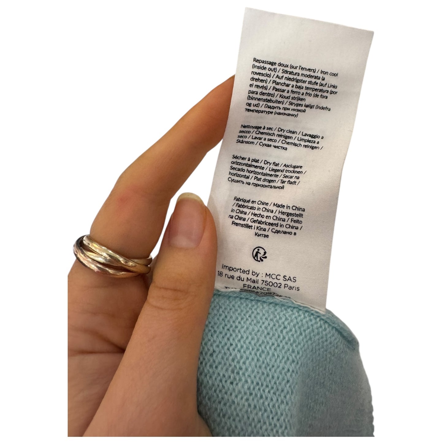 Absolut Cashmere Light Blue Short Sleeved Jumper - 10