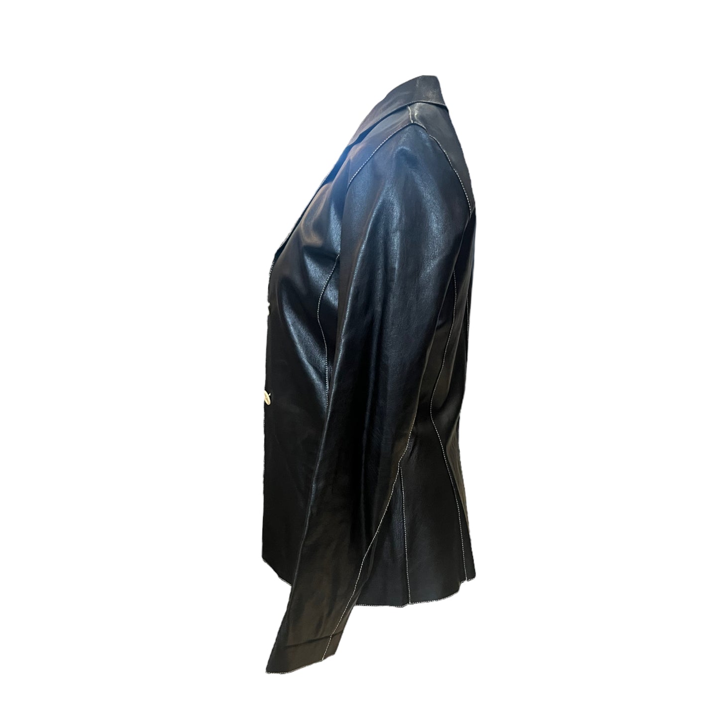 Carla Falleri Black Leather Jacket