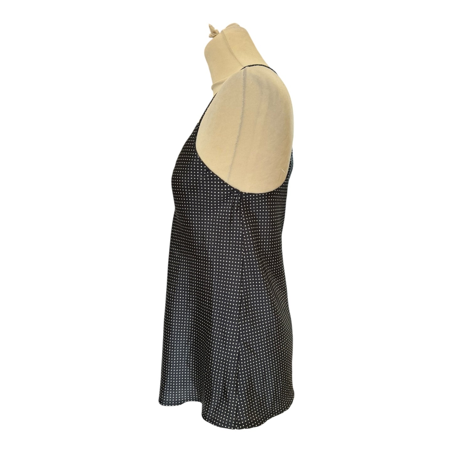 Kate L'Altramoda Black Polka Dot Racer Vest - 8/10