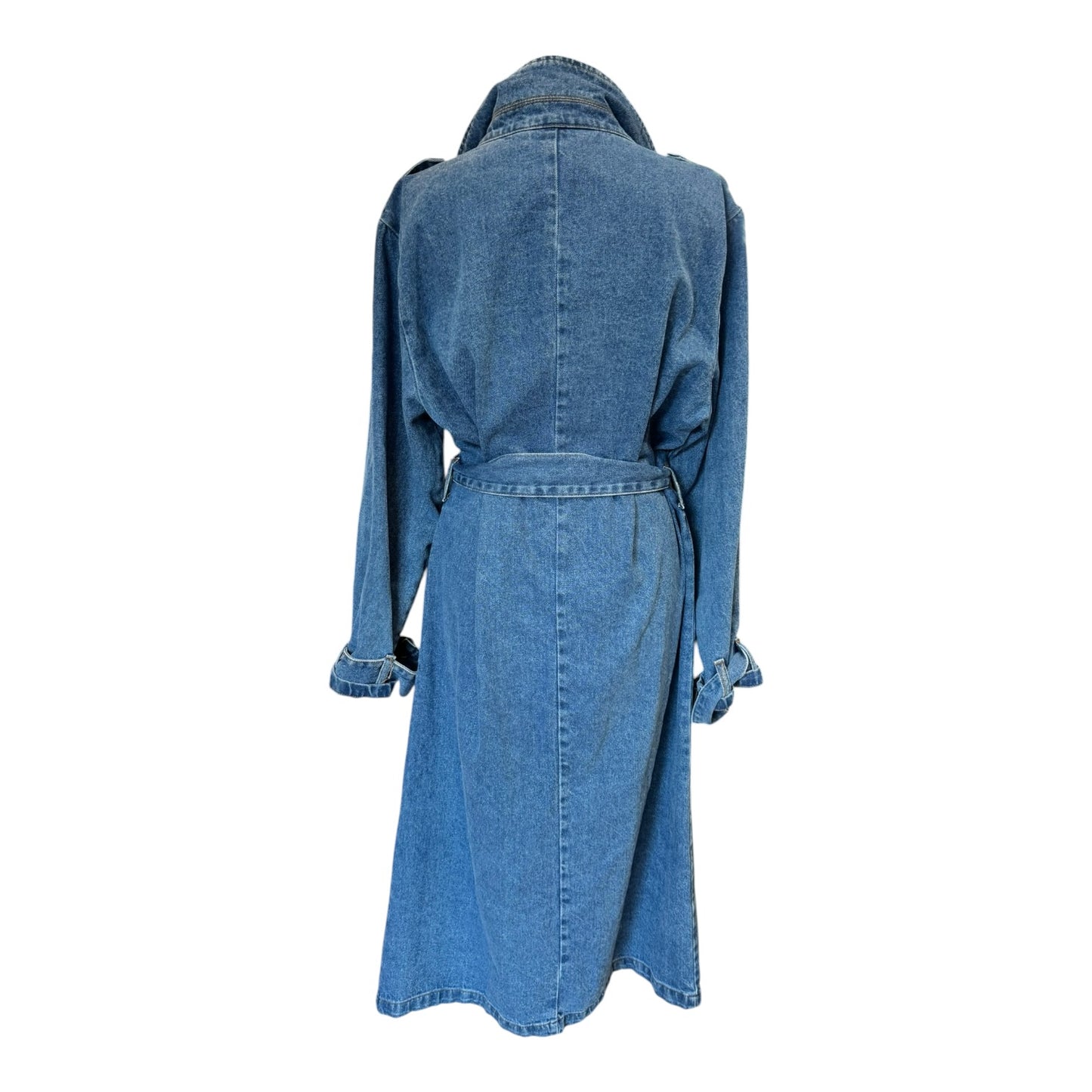 Cream Denim Trenchcoat - 14