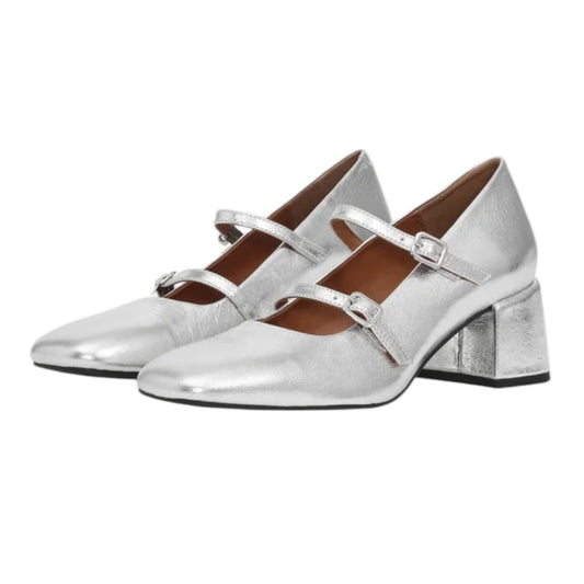 Vagabond 'Adison' Silver Mary Jane Heels - 6