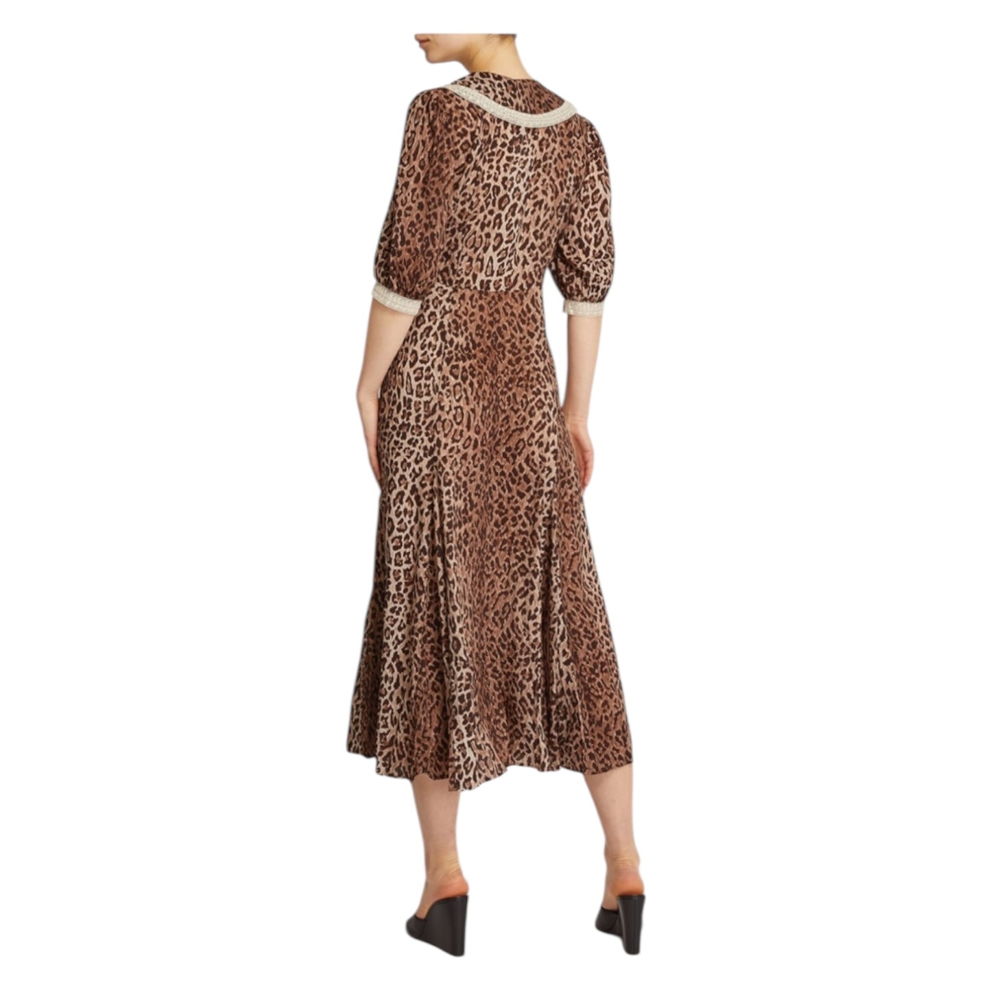 Rixo Ellen dress in Leopard - 8 - NEW
