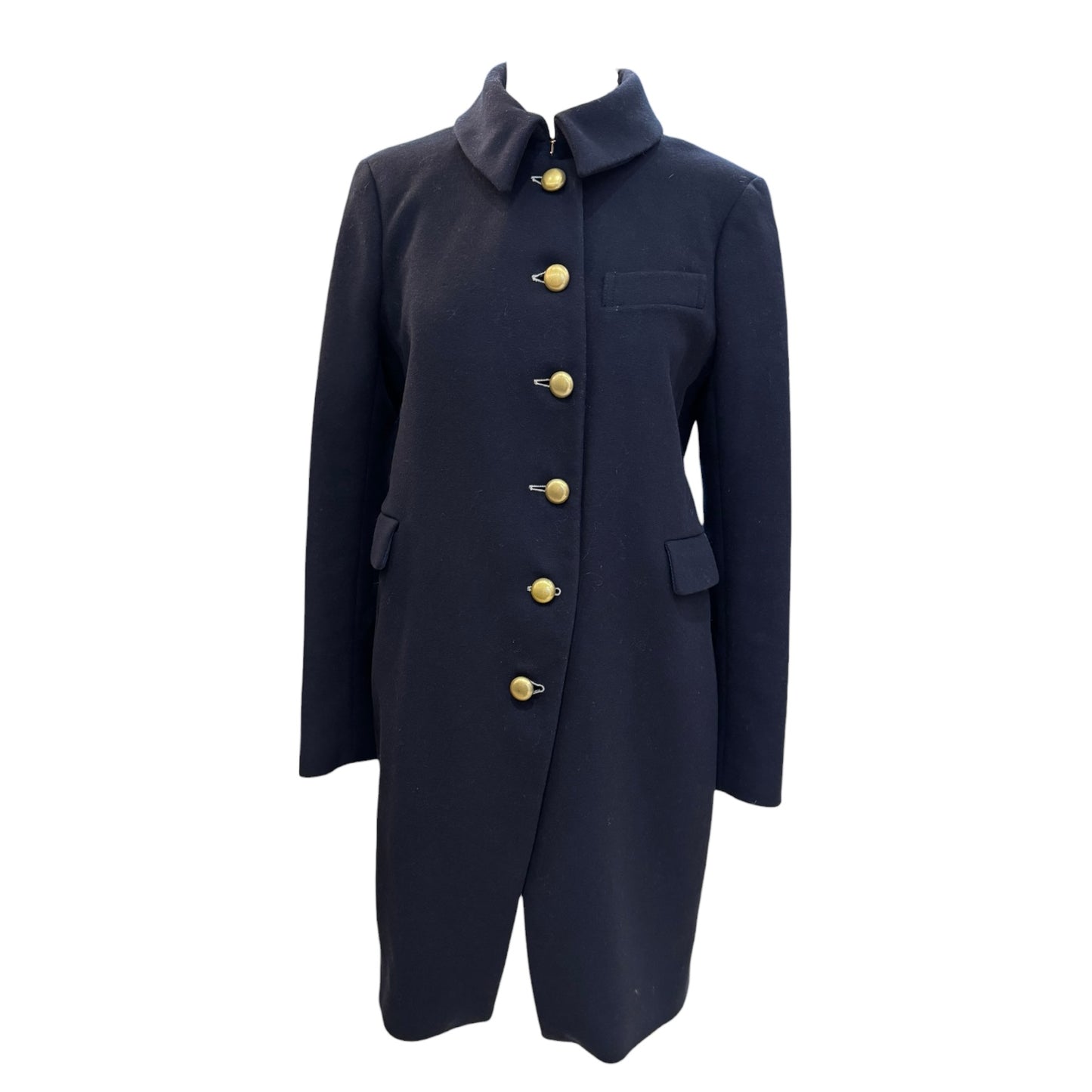 Marc Jacobs Navy Virgin Wool Coat - 10