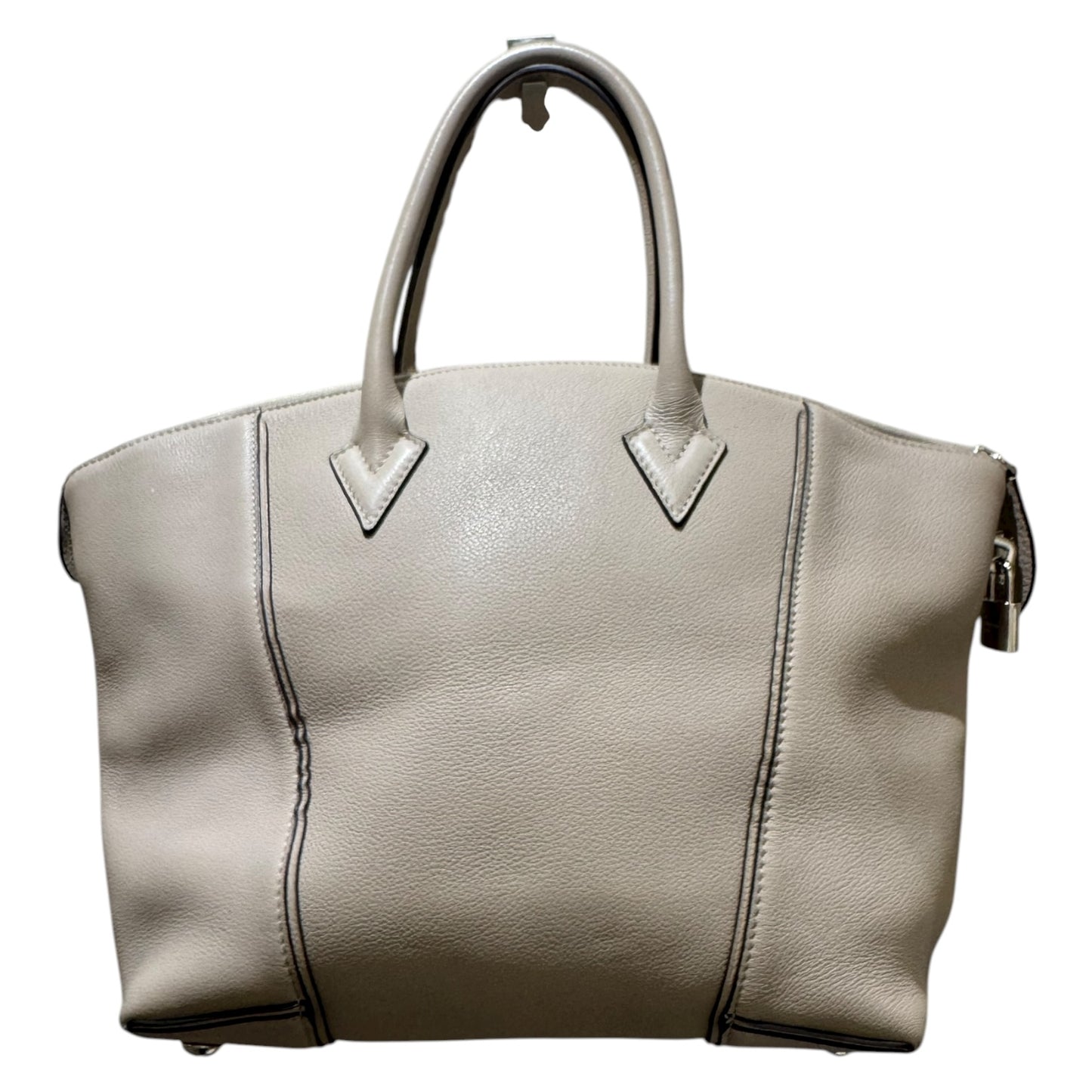 Louis Vuitton Lockit MM in Neutral, Calfskin Leather
