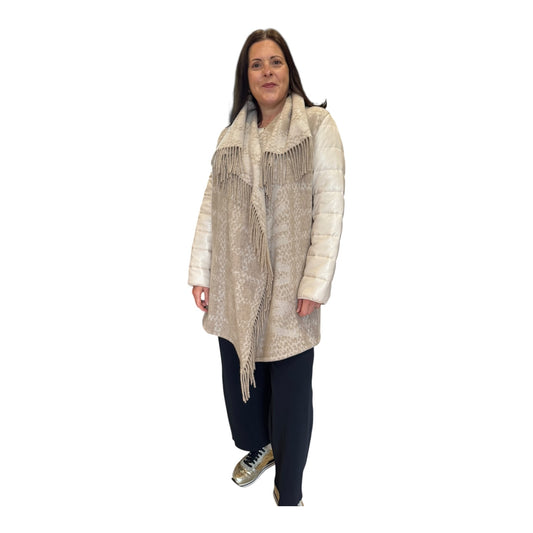 Marc Cain Beige Shawl Coat - 12/14