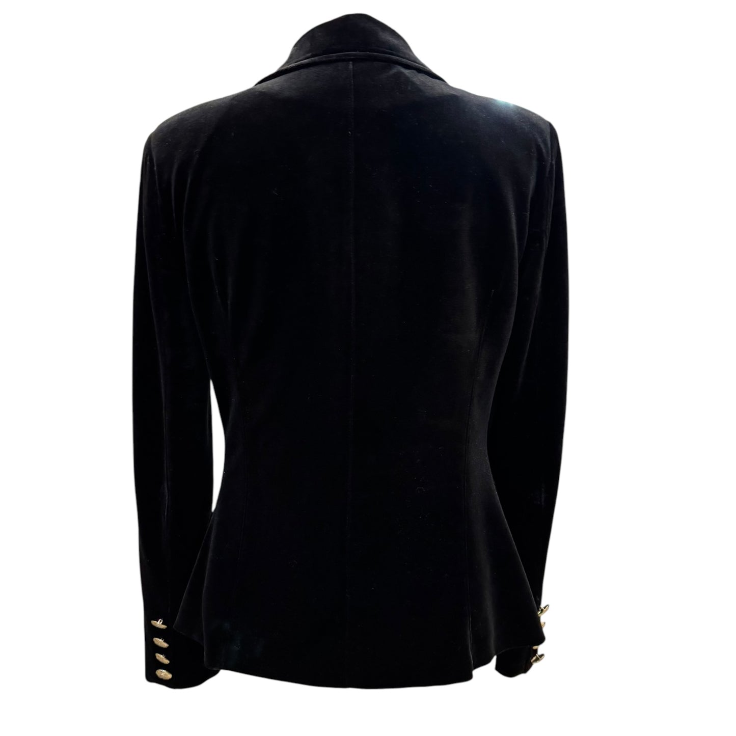 Forever Unique Black Velvet Blazer - 10