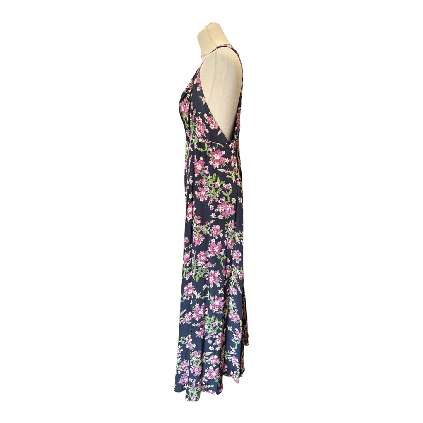 By TiMo Navy Pink Floral Halterneck Dress - 12