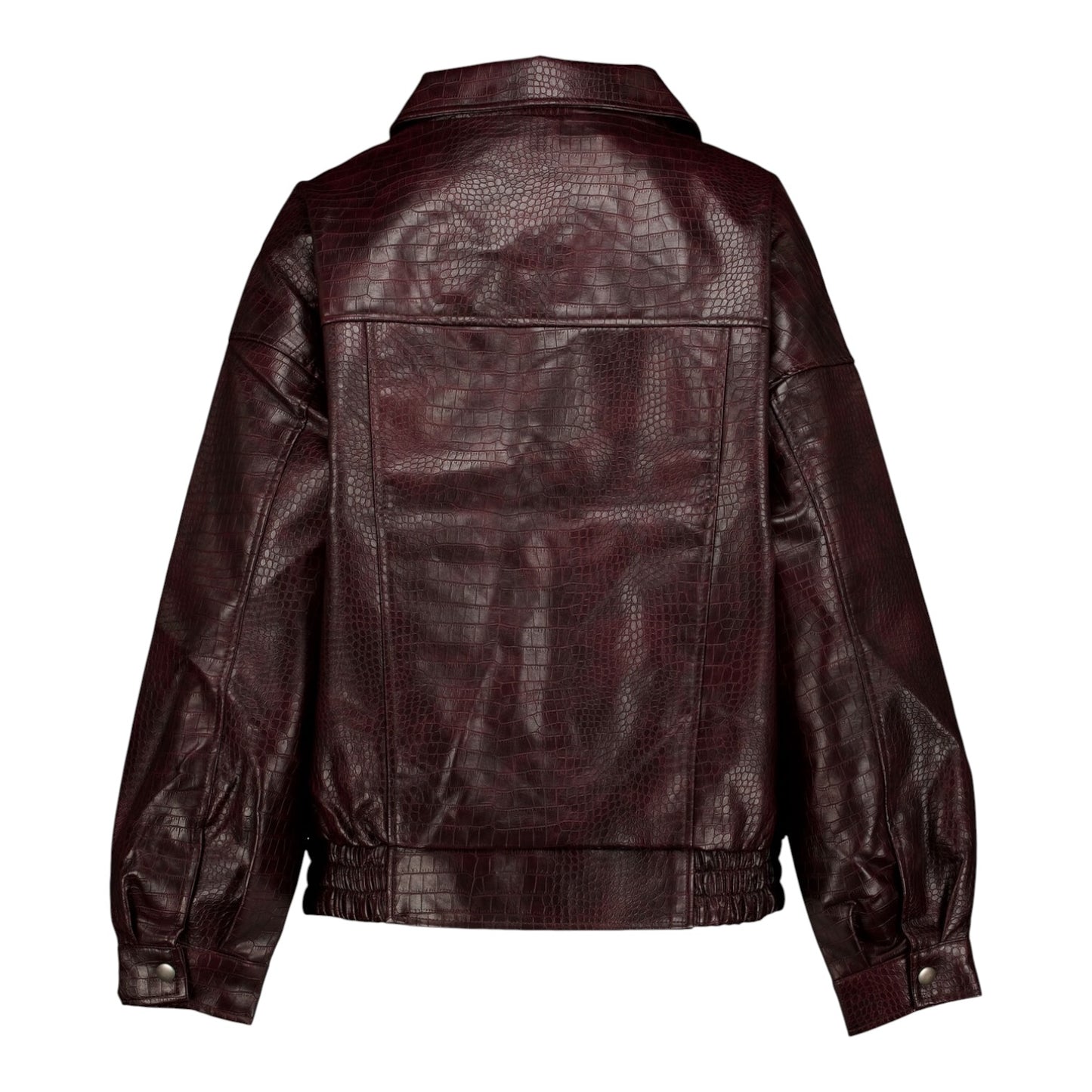 Ci Sono Burgundy Bomber Jacket - 12 - NEW