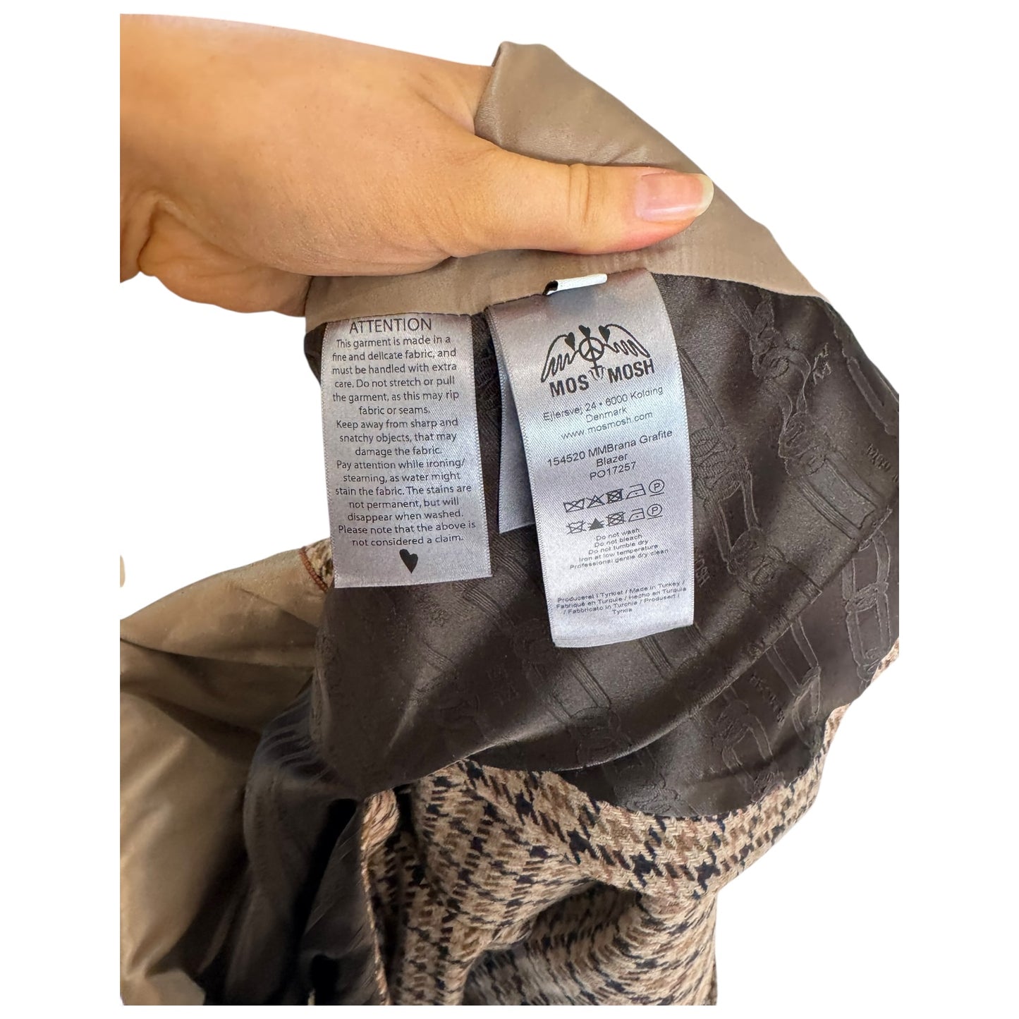 Mos Mosh Camel and Black Big Dipper Brana Grafite Blazer - 10