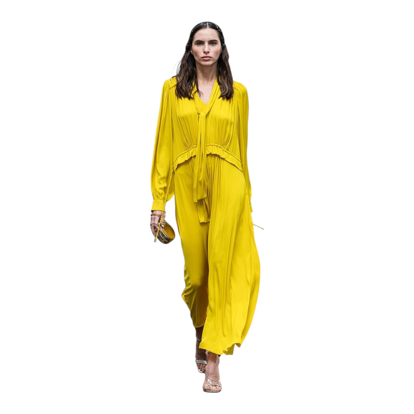 Marc Cain Yellow Gold Maxi Dress - 10