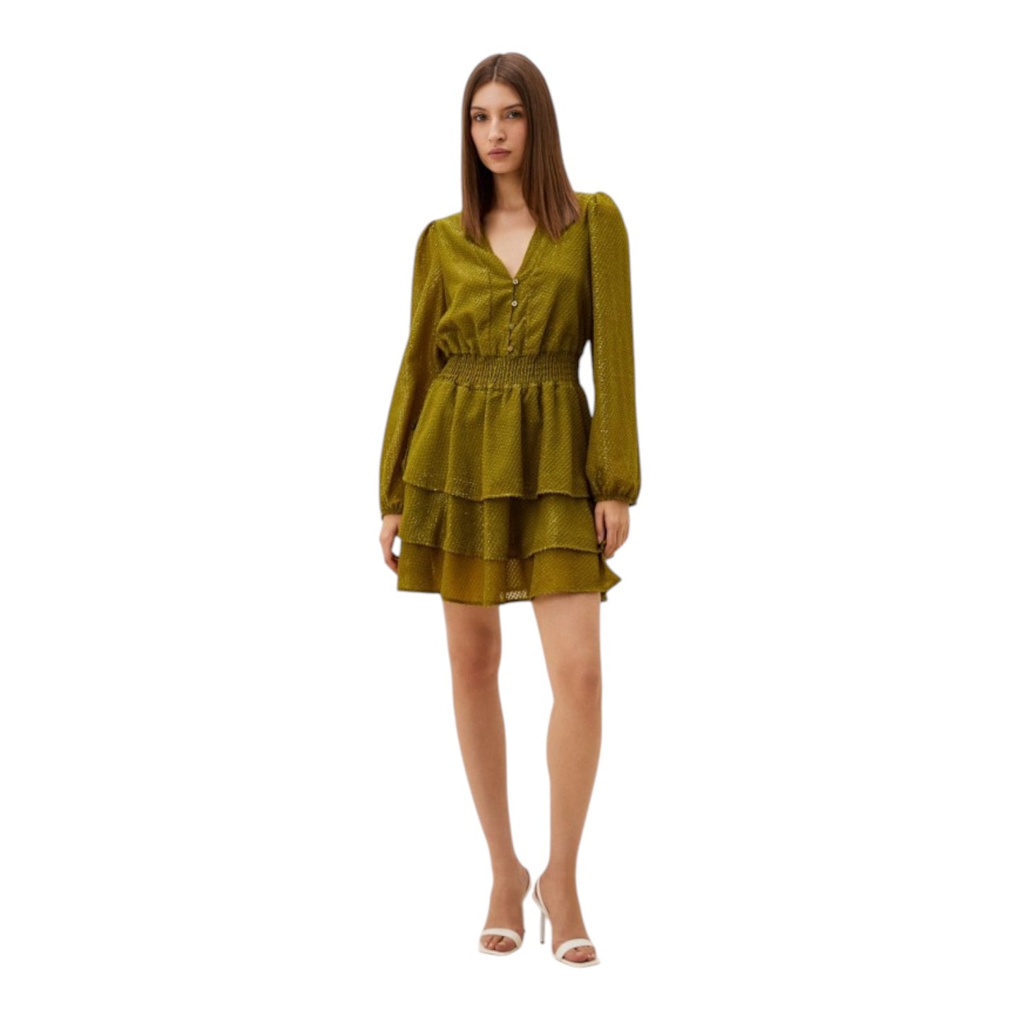 Sylvian Heach Moss Green Dress - 10 - NEW