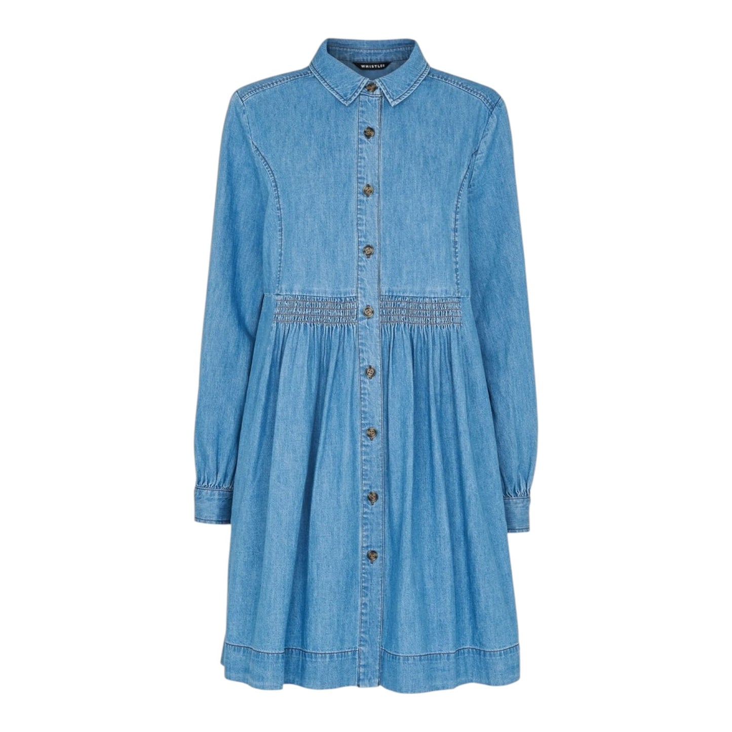 Whistles Denim Chambray Dress - 16 - NEW