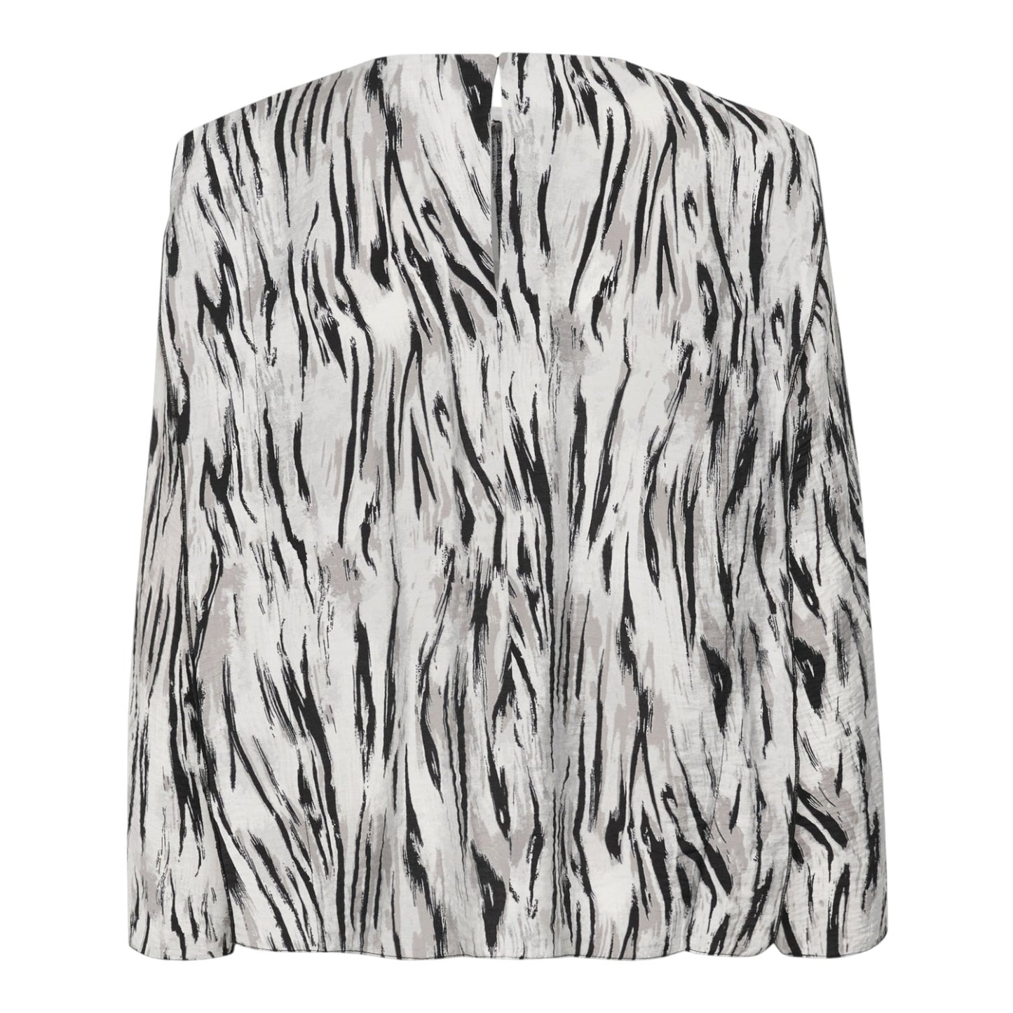 InWear Milda Granite Grey Abstract Blouse - 12 - NEW
