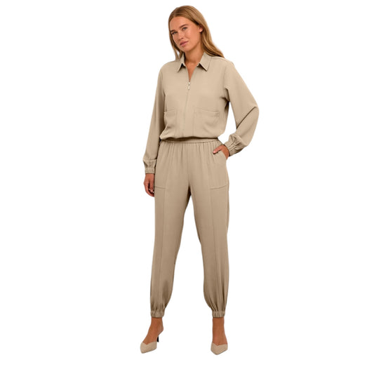 Kaffe Cargo Khaki 'Kasigna Brindle' Trousers - 12 - NEW