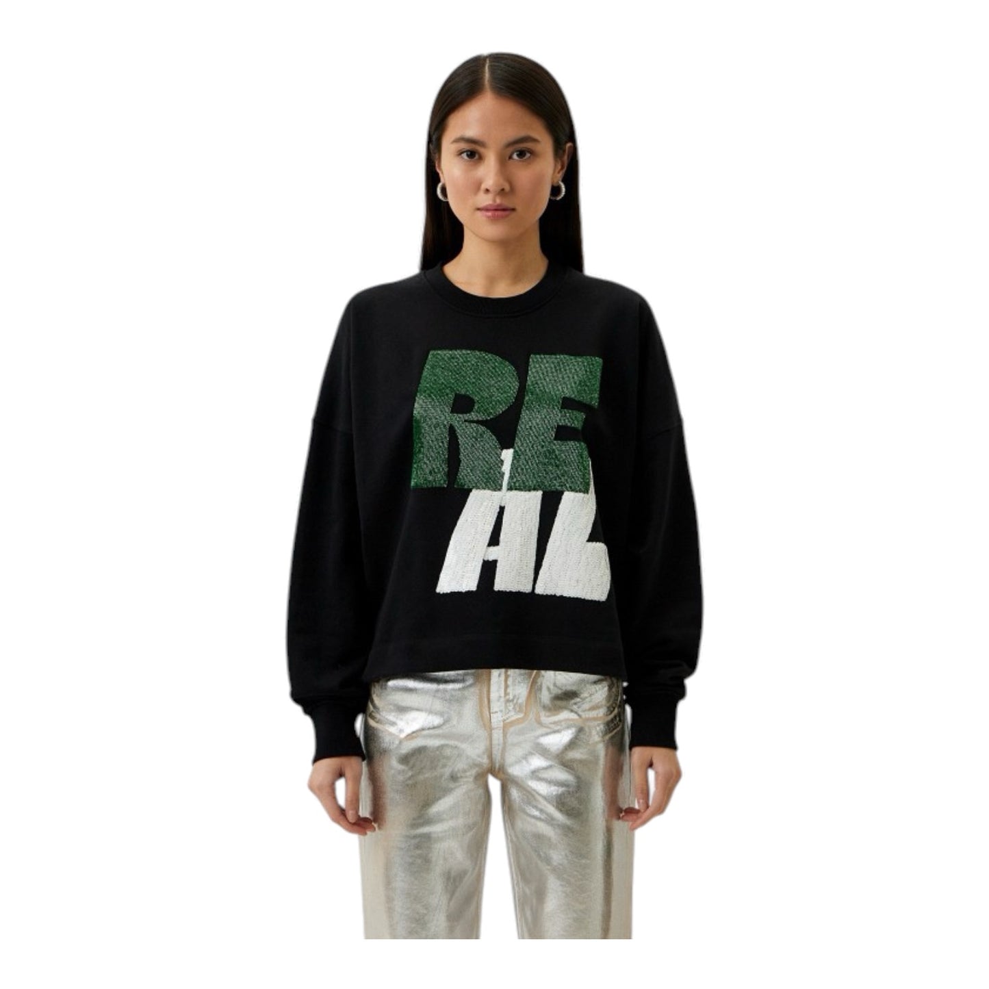 Essentiel Antwerp Sequinned Sweatshirt - 10/12 - NEW