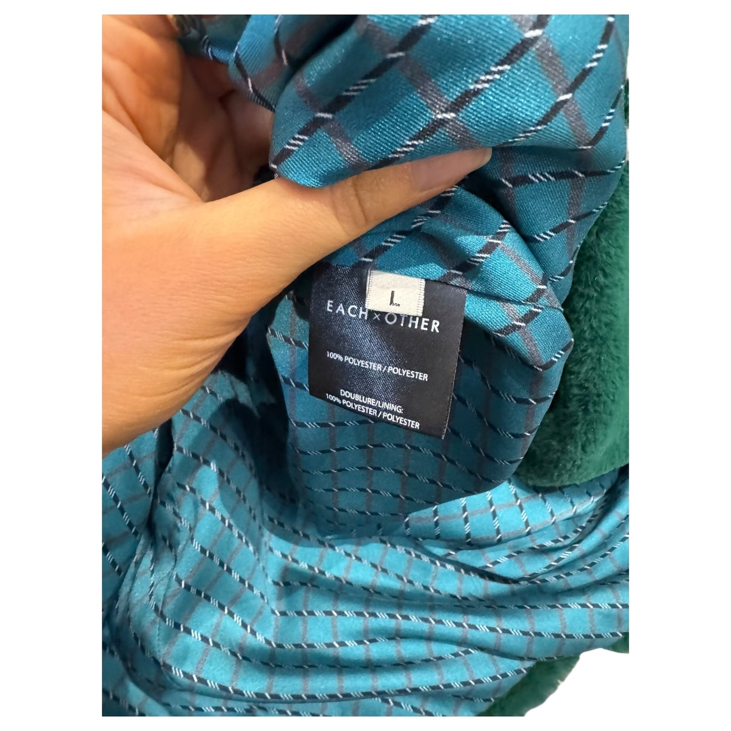 Each Other Green Faux Fur Coat - 12/14