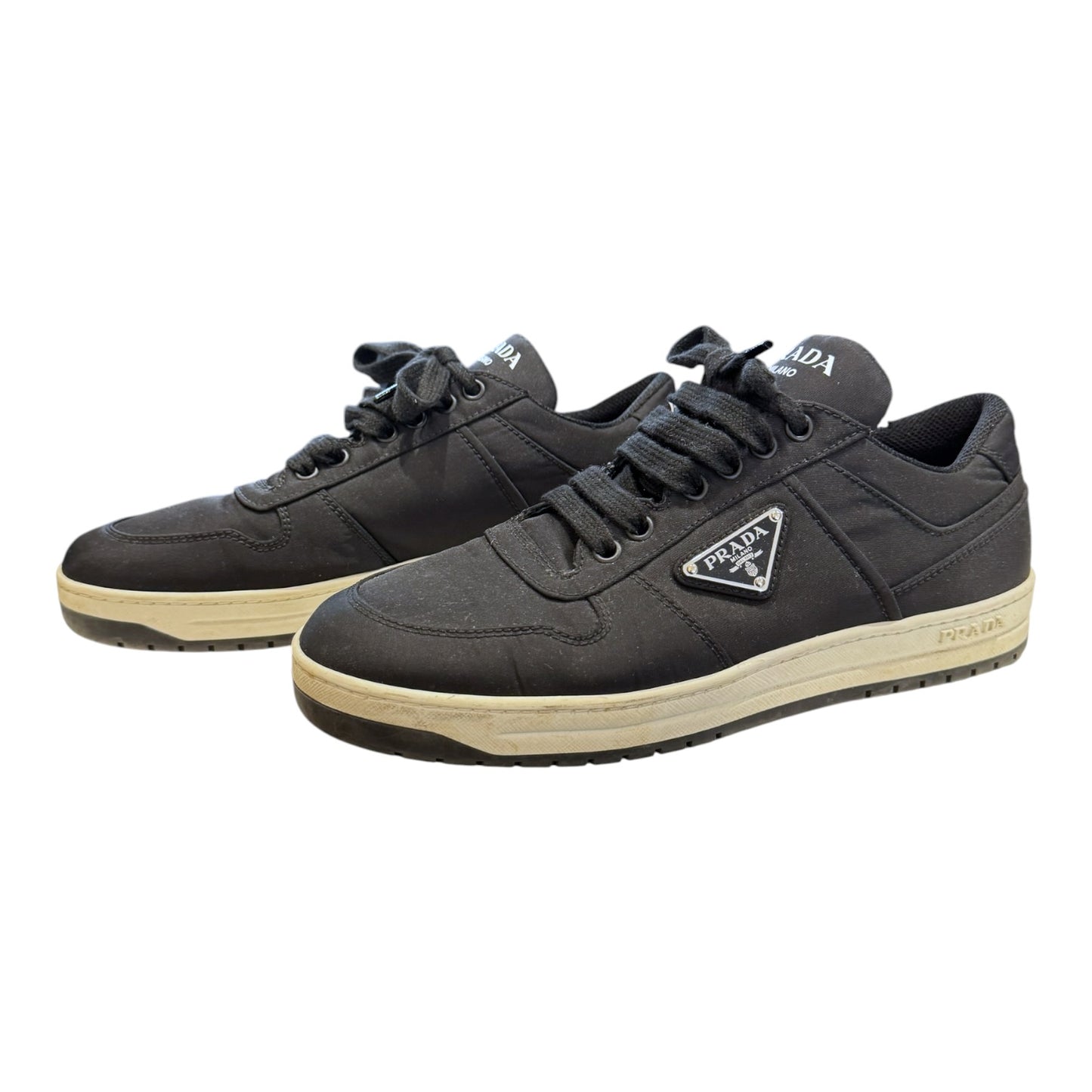 Prada Re-Nylon Black Low Top Sneaker - 39/6