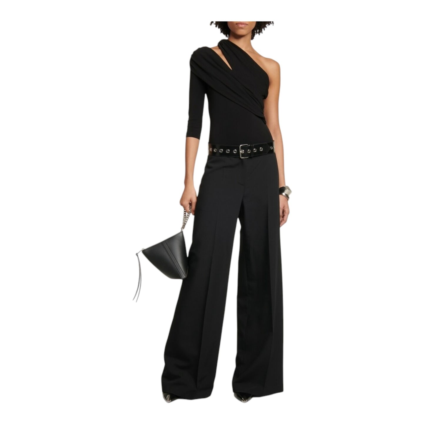 Alexander McQueen Black Crêpe Jersey Bodysuit - 8/10 - NEW