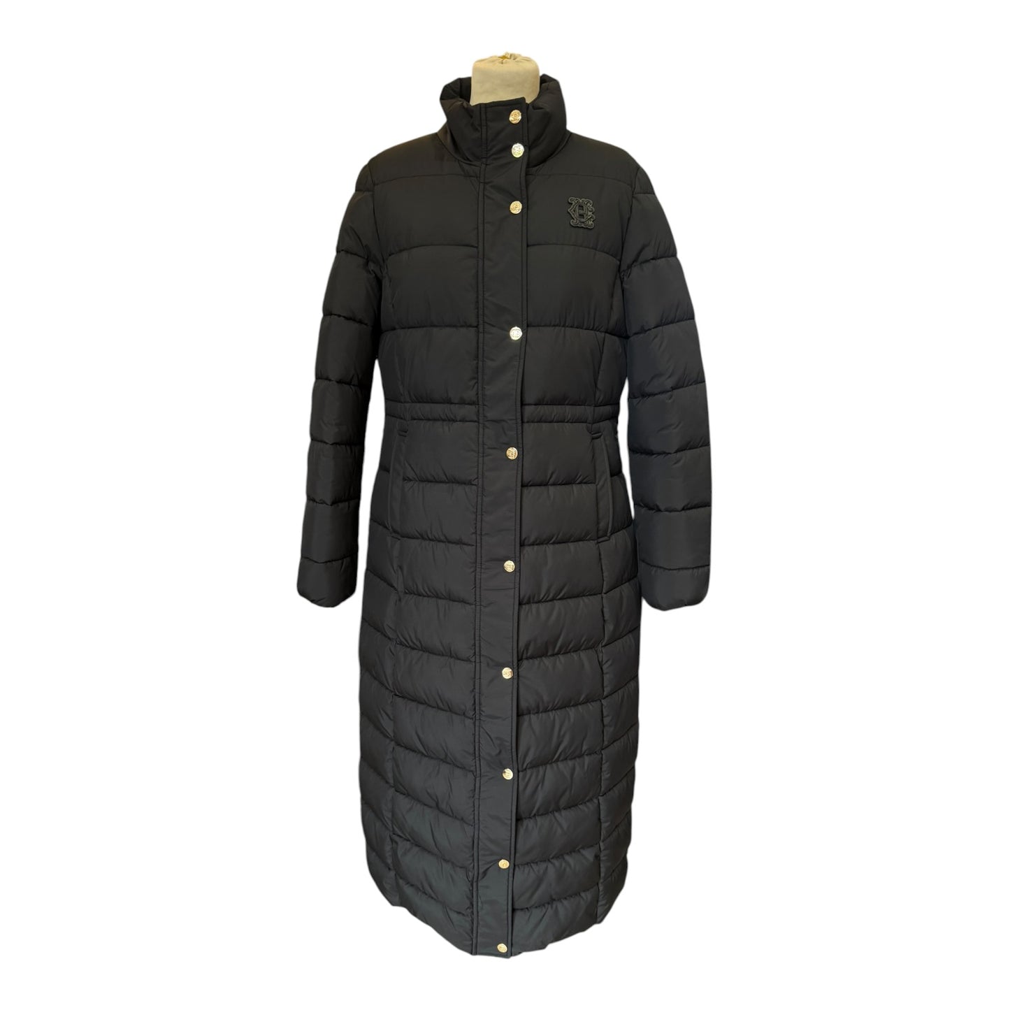 Holland Cooper Black Milton Longline Coat - 12