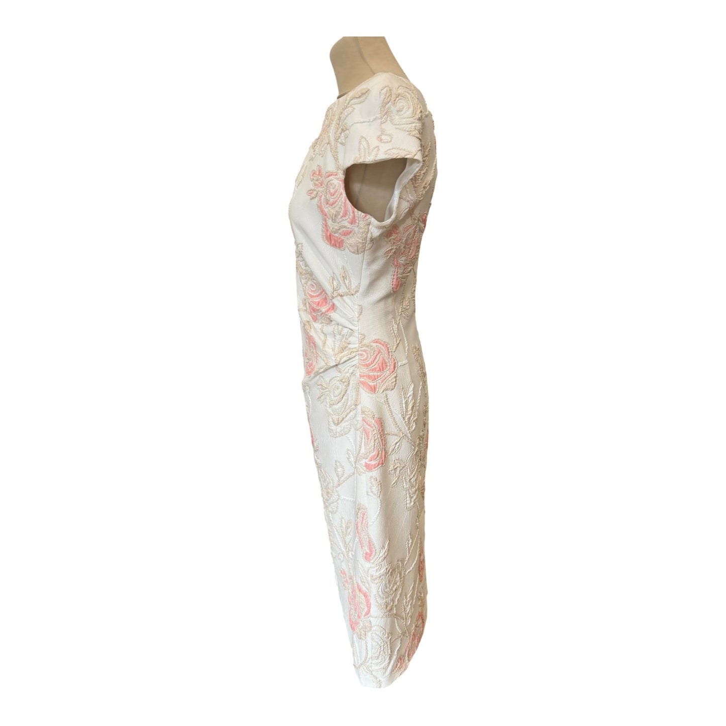 Caroline Kilkenny Lorelei Pink Flower Dress - 12 - NEW