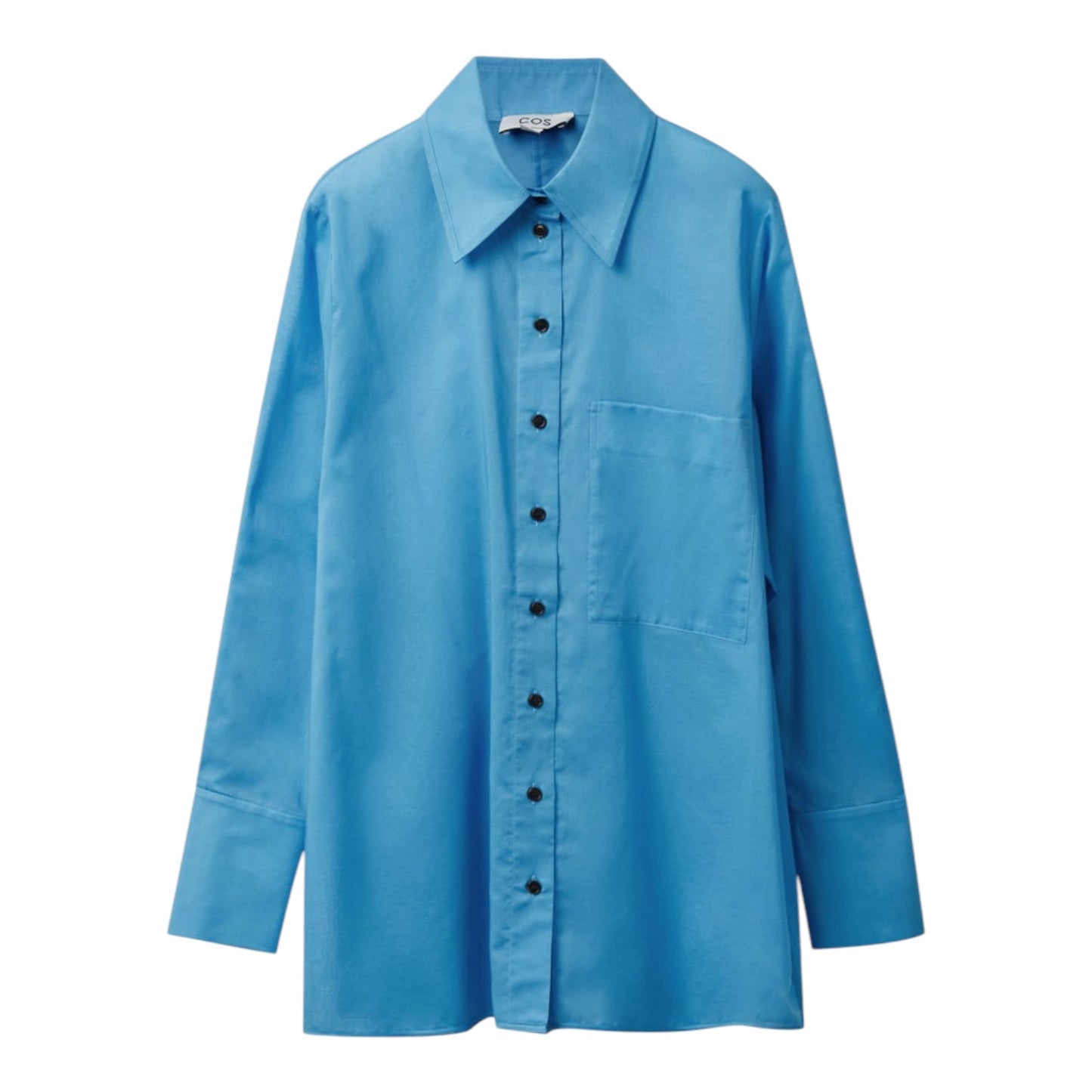 COS Blue Oversized Longline Shirt - 12