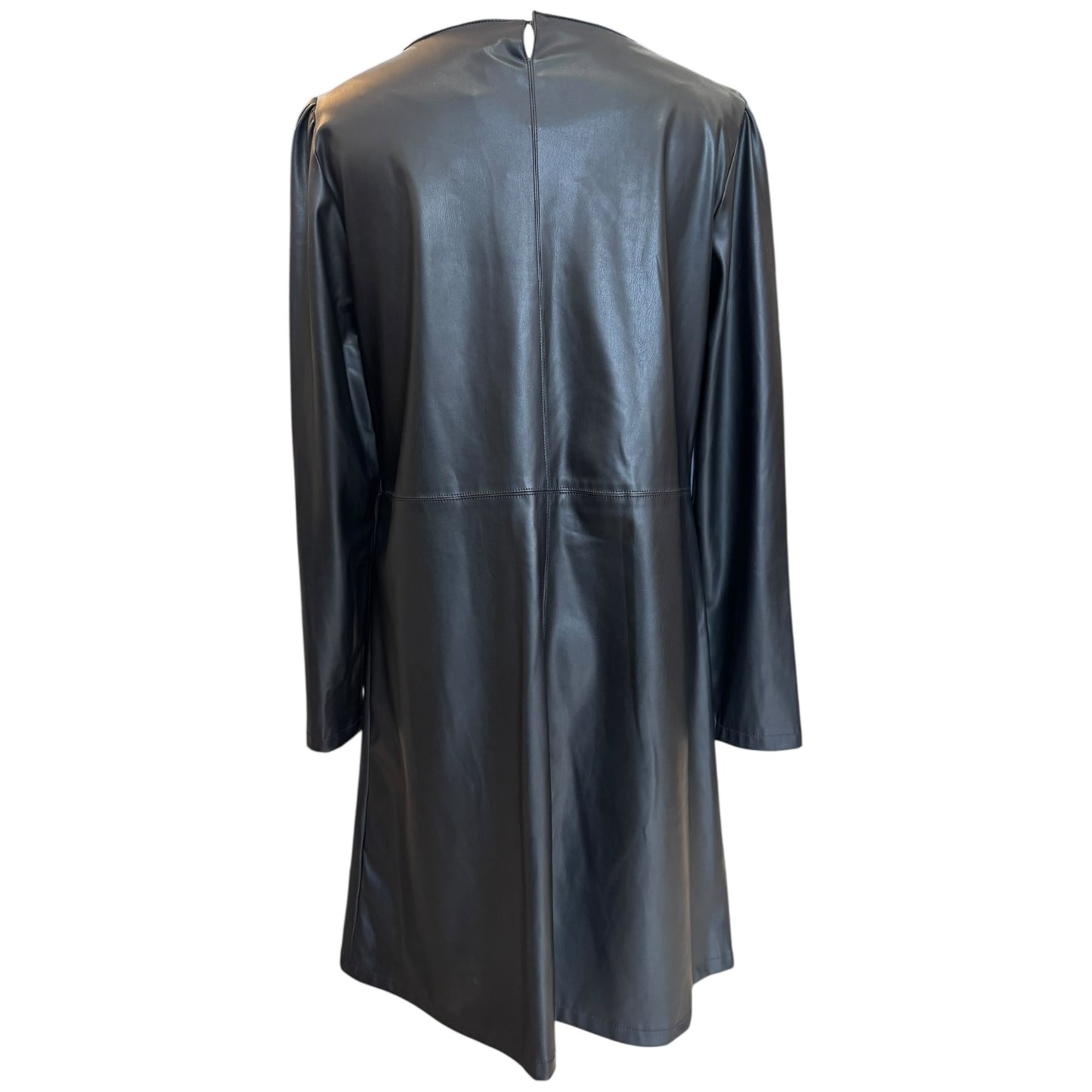 Emme Marella Black Pleather Dress - 14 - NEW